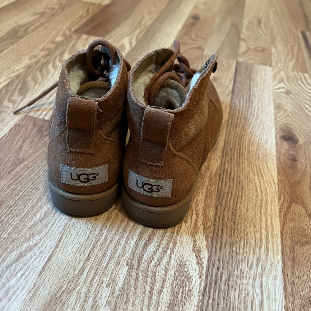 Ugg Brown Suede Ankle Boots - Picture 3 of 4